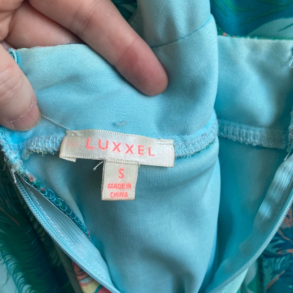 Turquoise Tropical Gown, Small - Picture 10 of 11